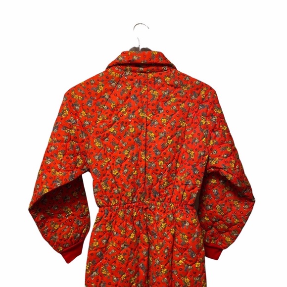 Vintage Snug Suit Snug Sack By Heritage Quilts 70s Hippie PJ Rare Dead Stock Red - Picture 12 of 16